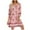 Pink, variant on Atogsazn Womens Boho Dresses Casual Beach Summer Dress Crewneck 3/4 Sleeve Mini Sundress 2025 Floral Print Cover Up Clothes Beige XXL
