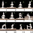thumbnail image 4 of 5x Escultura de Estatua de Adorno de de Yoga de Cerámica para Decoración de Escritorio de Jardín en hogar, 4 of 9