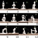 thumbnail image 4 of 5 Piezas de Cerámica Estatuilla de Yoga Colecciones de Estatuas Artesanal Decoración de Jardín, 4 of 9