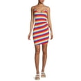 thumbnail image 2 of Madden NYC Women's Juniors Juniors Double Strap Ruched Front Mini Dress, 2 of 5