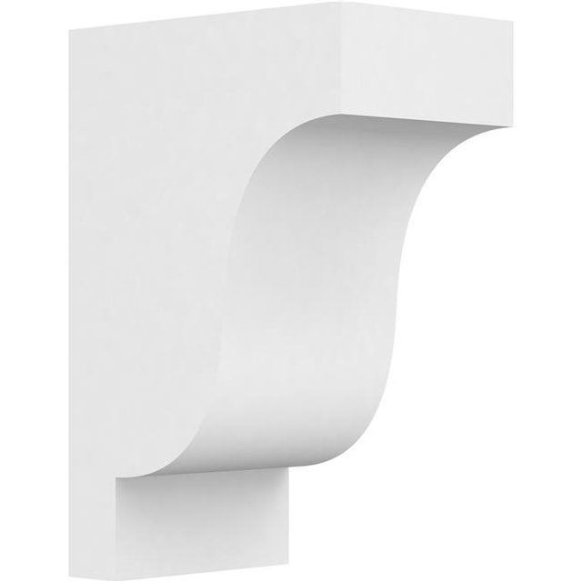 Ekena Millwork CORP05X08X12NEW Corde de Protection en PVC Standard Newport - 12 x 5 x 8 Po.