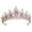 B, variant on Puwuzcl 5.91 Inch Multi-Color , Elegant Alloy Rhinestone Bridal Headpiece for Wedding, Prom & Special Occasions (As Visible in Images)