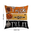 thumbnail image 3 of PYURTEP Halloween Pillow Cover, Trick‑or‑Treat Print Throw Pillow Case, Soft Decorative Pillowcase for Halloween Decoration, 3 of 7