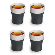 Magisso Self-Cooling ID Shot Glass, Black & White (Set of 4) by Magisso