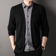 thumbnail image 1 of Lefu Cardigan Tricoté Deux Pièces pour Hommes Automne Ajusté Mode Décontractée, 1 of 7