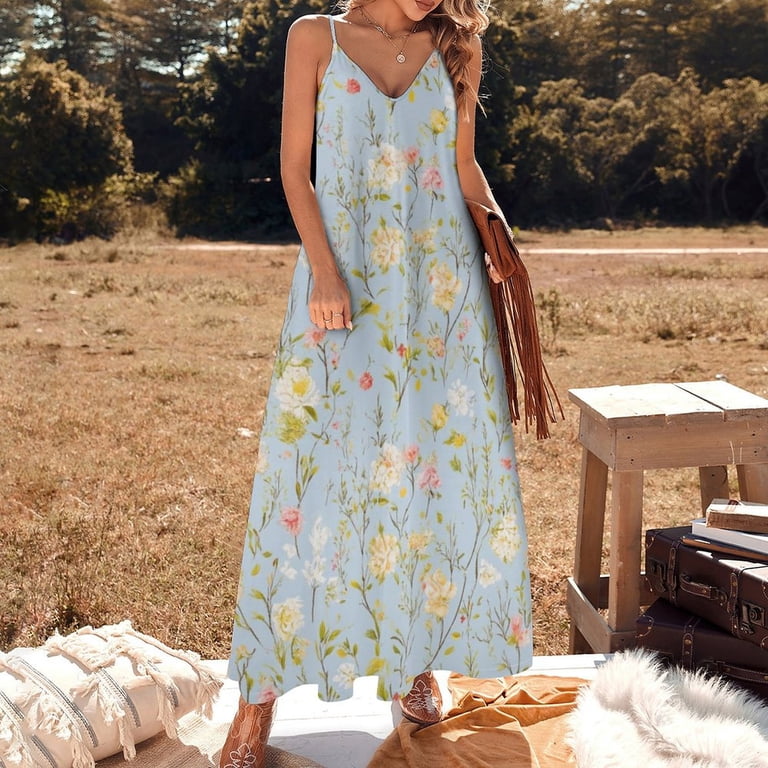 pastel floral dresses It's Your Love Cream White Maxi Dress  Shop the Mint Expertly crafted in a sparkling sea of multi Pretty In Pastels Floral Print