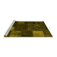thumbnail image 2 of Ahgly Company Machine Washable Indoor Round Persian Yellow Traditional Area Rugs, 4' Round, 2 of 4
