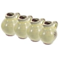 thumbnail image 4 of Miniature Ceramic Flower Pot for Decor 4Pcs Adorable Tiny Planter Set, 4 of 5