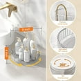 thumbnail image 3 of Perfume 1-Tier Rotate Bathroom Counter Organizer, Countertop Perfume Tray And Vanity Organizer,Corner Makeup Storage, Organizer Countertop For Dresser，Spice Rack, 3 of 4