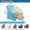 thumbnail image 3 of Renewold Starfish Beach Wood Grain Oversized Recliner Cover Stay in Place Lazy Boy Recliner Chair Cover 4 Pieces Washable Reclining Seat Cover for Home Coastal Decoration, 3 of 8