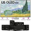 LG 77G1PUA 77 Inch OLED evo Gallery TV + Platin Audio System w/ WiSA Transmitter
