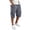 Dark Gray, variant on Mens Casual Cotton Twill Cargo Shorts Drawstring Classic Chino Stretch Short with Pockets
