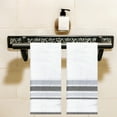 thumbnail image 4 of White Bath Hand Towel Silver Grey Stripes, 2 Piece, Bathroom The Big One, 4 of 8