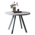 thumbnail image 6 of Jiexi 35" Round Easy To Clean Dining Table, Gray, 6 of 6