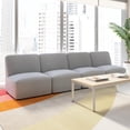 thumbnail image 2 of Assemble Modular 4 Seater Sectional Lounge Sofa in Fog Fabric, 2 of 8