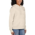 thumbnail image 2 of Champion Women's Kangaroo Pocket Herringbone Cotton Blend Hoodie-Cream / XL, 2 of 6
