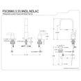 thumbnail image 5 of Fauceture FSC8963NDL NuvoFusion Widespread Bathroom Faucet, Brushed Brass, 5 of 5