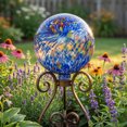 thumbnail image 6 of Sunnydaze Primary Color Burst 10" Glass Outdoor Gazing Globe, 6 of 11