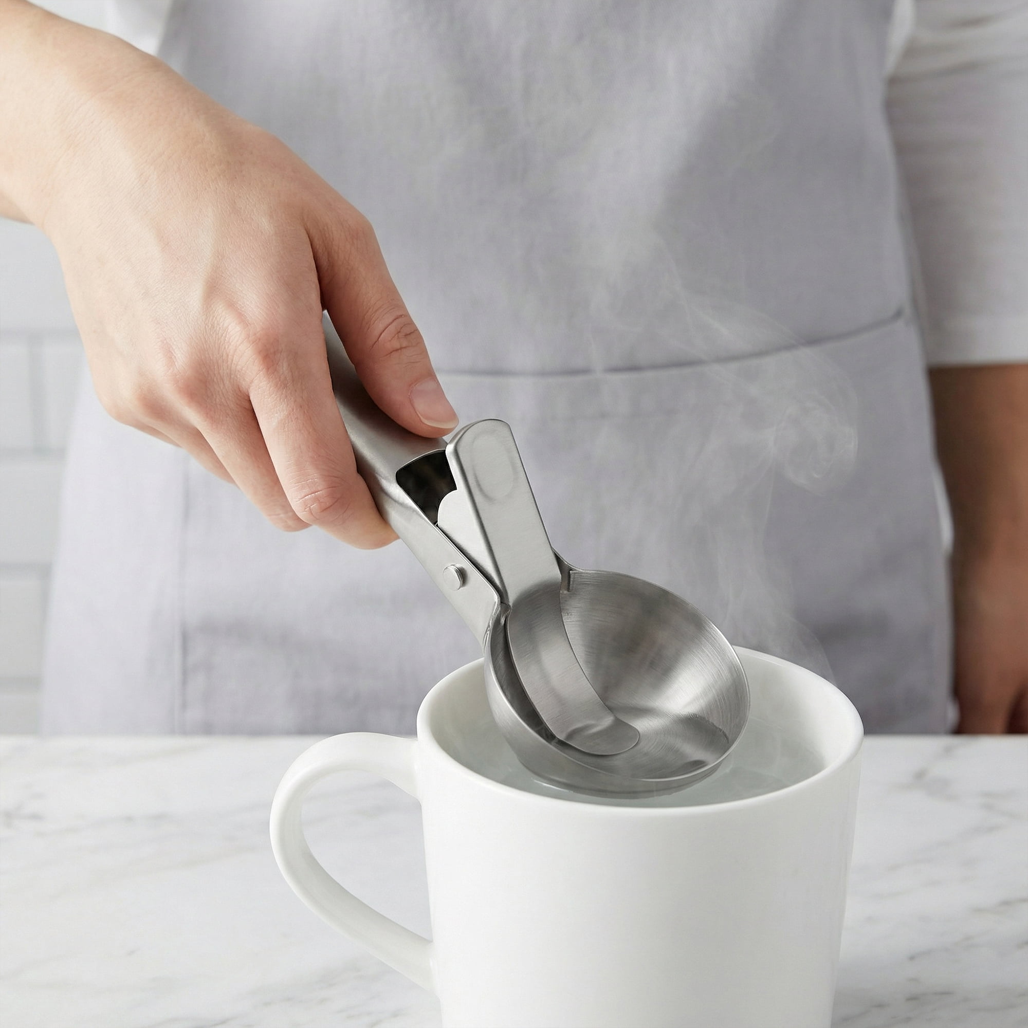 Unique Bargains Stainless Steel Ice Cream Scooper with Handle Silver