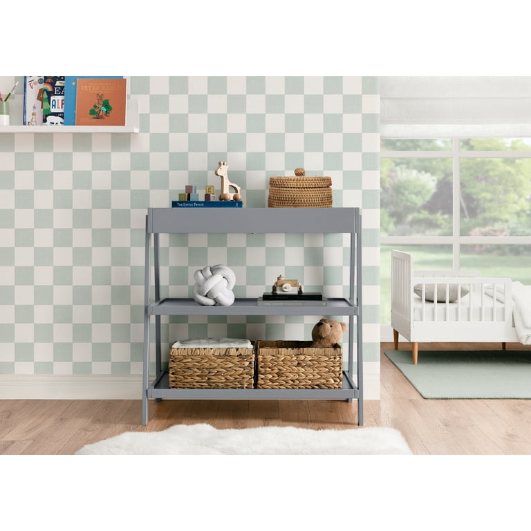 Delta Children Scout Changing Table Greenguard Gold Certified Grey Walmart