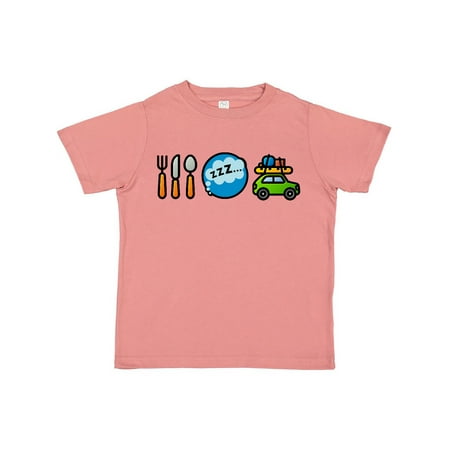 

Inktastic Vacation Eat Sleep Travel Gift Toddler Boy or Toddler Girl T-Shirt