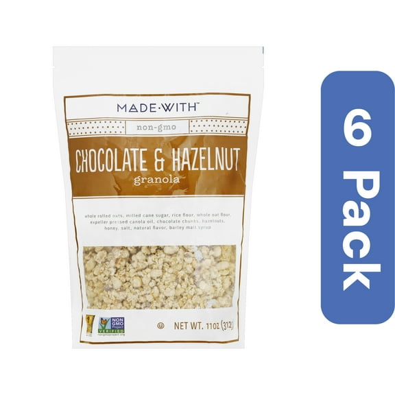 Made With Dark Chocolate Hazelnut Granola 11 oz (Pack Of 6)
