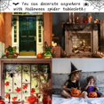 thumbnail image 3 of Mantel rectangular de tela de araña para decoración de Halloween, mantel redondo de encaje, pantalla de murciélago y cortinas transparentes (negro) JAMW Sencillez, 3 of 5