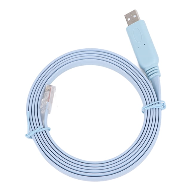 Cable de Consola USB A RJ45, Cable de Cobre Multi de Alta Velocidad de Alta Velocidad de 5.9 Pies de Largo.