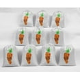 thumbnail image 5 of Darling Souvenir White Carrot Easter Party Supplies&nbsp;Drawstring Pouches&nbsp;Favor Bags 15 Pieces, 5 of 5
