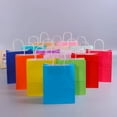 thumbnail image 5 of Bolsas de regalo de papel Kraft con asas, 10/20/30/50 unidades, para compras, manualidades, color marrón y blanco, para fiestas, suministros navideños, 5 of 5