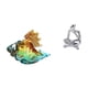 thumbnail image 1 of Figura de de cristal, animal marino, arte decorativo, estatua de pensador abstracto, adorno para el hogar, la oficina, la entrada, la habitac, 1 of 8