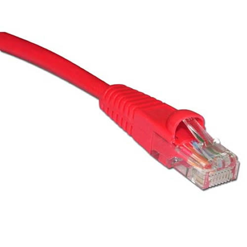 CNE51304 Snagless/Molded Boot Cat5e 7-Foot Ethernet Patch Cable 5-Pack Red 