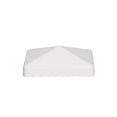 thumbnail image 1 of 5 x 5 Capuchon de Poteau en Pvc Pyramide, Blanc, 1 of 1