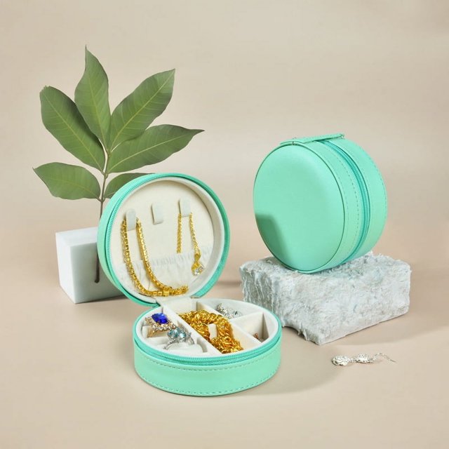 Caja de joyería portátil simple, mini caja de almacenamiento de joyas, caja de embalaje de joyería de anillo pequeño de viaje