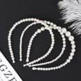 thumbnail image 2 of Diadema de perlas de moda para mujer, accesorios para el cabello de uso diario para mujeres y niñas (paquete de 3) JFHHH pequeña, 2 of 5