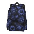 thumbnail image 2 of Wukai Blue-Purple Raspberries Print Large Capacity Student Backpack, Lightweight School Bag, Suitable for School, Work, Sports and Travel, Unisex, 2 of 8