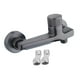 thumbnail image 3 of Grifo de ducha de pared con caño de cascada para bañera, grifo para lavabo, sistema de baño Gris, 3 of 9