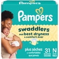 thumbnail image 1 of Pampers Swaddlers Diapers, Size 0 (up to 10 lbs), Absorbent, Keeps Baby Dry and Comfortable, Skin Safe Disposable Baby Diaper, 1 of 27