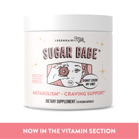 Legendairy Milk Sugar Babe Carb Blocker Supplement for Metabolism and Craving Support, 60 Capsules