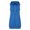 thumbnail image 4 of Lnmiateer Womens Lightweight Draped Long Vest Sleeveless Knit Cardigan With Pockets Casual Layering Outerwear, 4 of 7