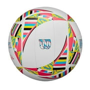 Wilson AVP Movement Recreational Volleyball - White/Pink/Yellow, Official Size