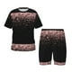 thumbnail image 1 of Balery Rose Gold Glitter1 Conjunto de Pijama Infantil de Manga Corta con Estampado – Ropa de Dormir de Algodón Suave-Small, 1 of 6