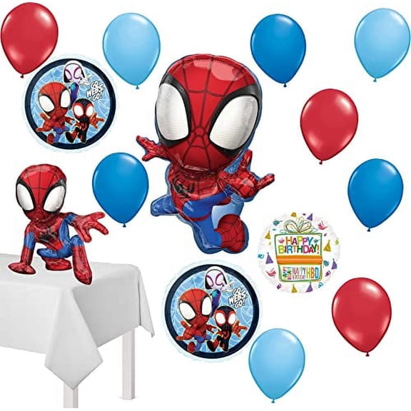 Spidey and His Amazing Friends Birthday Balloon Bouquet Decorations