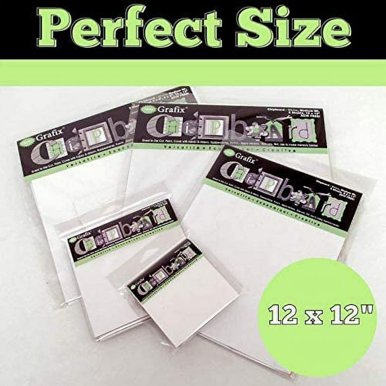 3 x 5 inch White Chipboard - Cardboard Medium Weight Chipboard Sheets - White on One Side - 25 per Pack