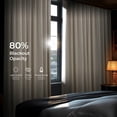 thumbnail image 3 of Half Price Drapes Extra Wide Off White Silk Blackout Curtains (1 Panel), 100WX 96L, 3 of 9