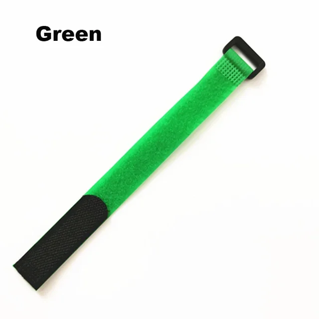 10/5Pcs Reusable Fastening Cable Straps MultiPurpose Hook and Loop Cable Ties For Cable Management Cord Organizer Strap Green 20x300MM 5Pcs