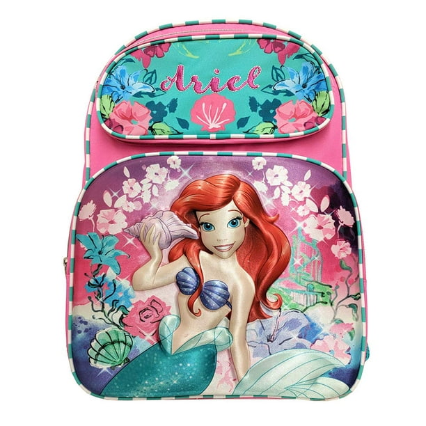 The Little Mermaid Backpack Disney Little Mermaid Ariel Flower 3D