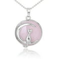 thumbnail image 2 of Collier pour Femmes Chat sur la Lune Pendentifs en Cristal Pendentifs Hardshell, 2 of 6