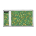 thumbnail image 2 of JIALIOU Nylon Trifold Card Wallet with ID Window Zipper Pocket for Men Women Teen Green Orange Leaves, 2 of 7