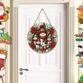thumbnail image 6 of DefiDgd Christmas Door Signs Hanging Decoration,Snowman Wreath Christmas Holiday Wall Hanging Indoor Outdoor Decorations,Window,Garden,HomeWall, Xmas Tree Decor, 6 of 6